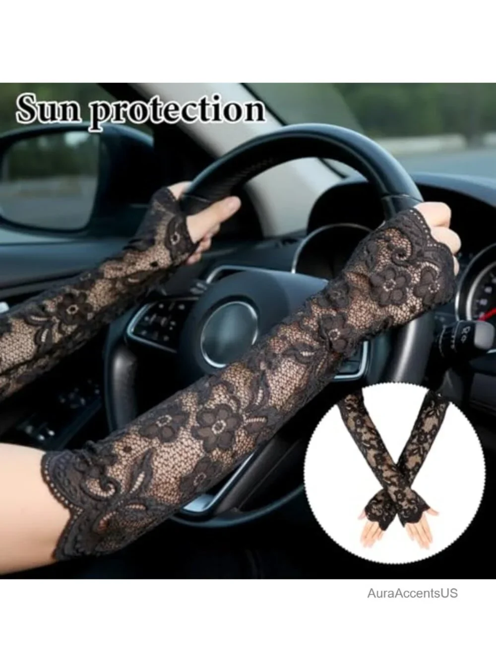 Vintage Lace Fingerless Gloves, Floral Knit Arm Warmers, Bridal & Opera Gloves